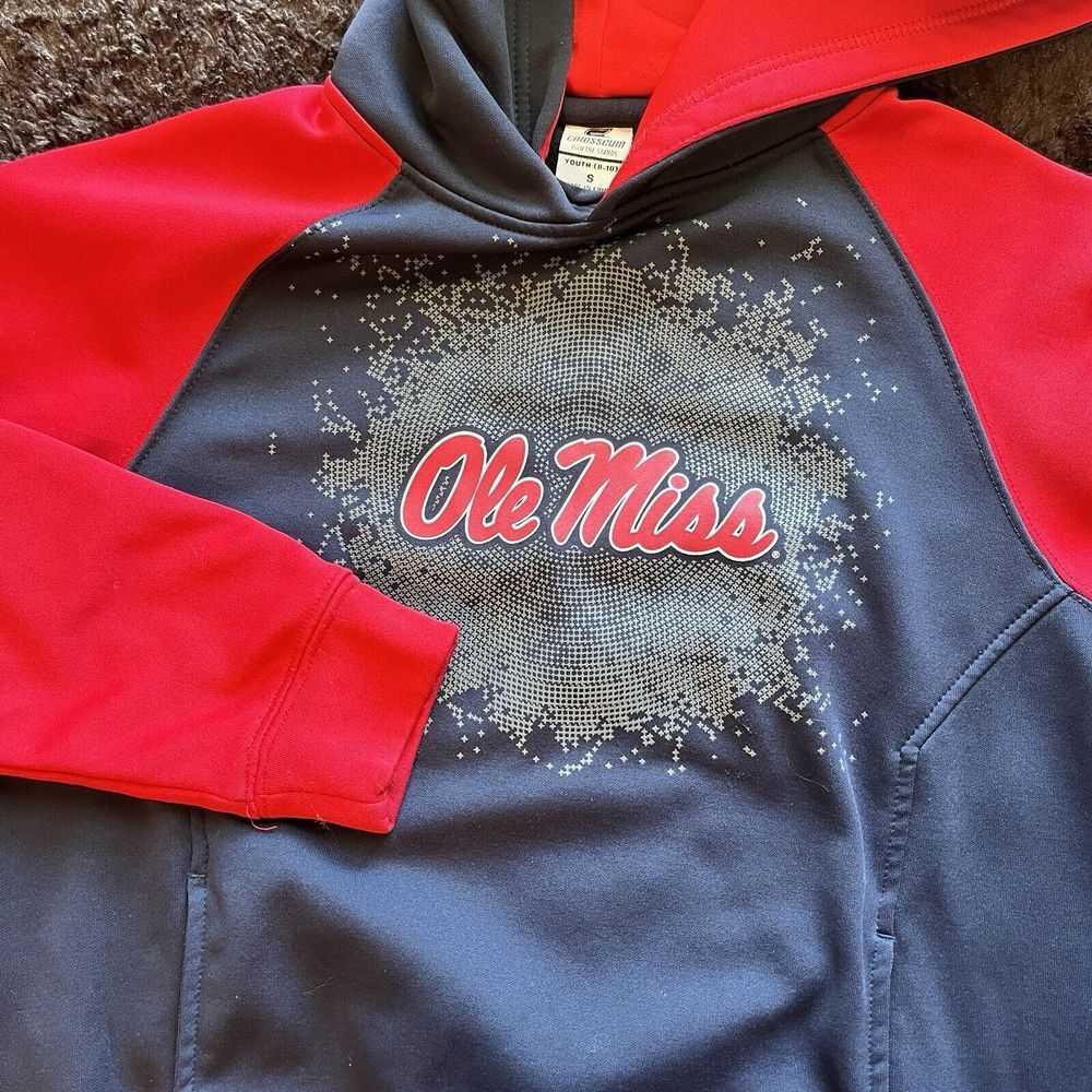 Ole‎ Miss Blue Hoodie Youth S (8-10)